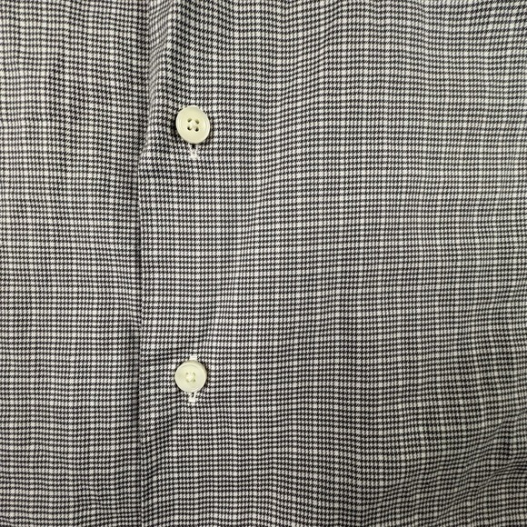 Ermenegildo Zegna Men's 2XL Dress Shirt Gingham Gray Regular Fit LS SEE DESCRIPT - Picture 9 of 16